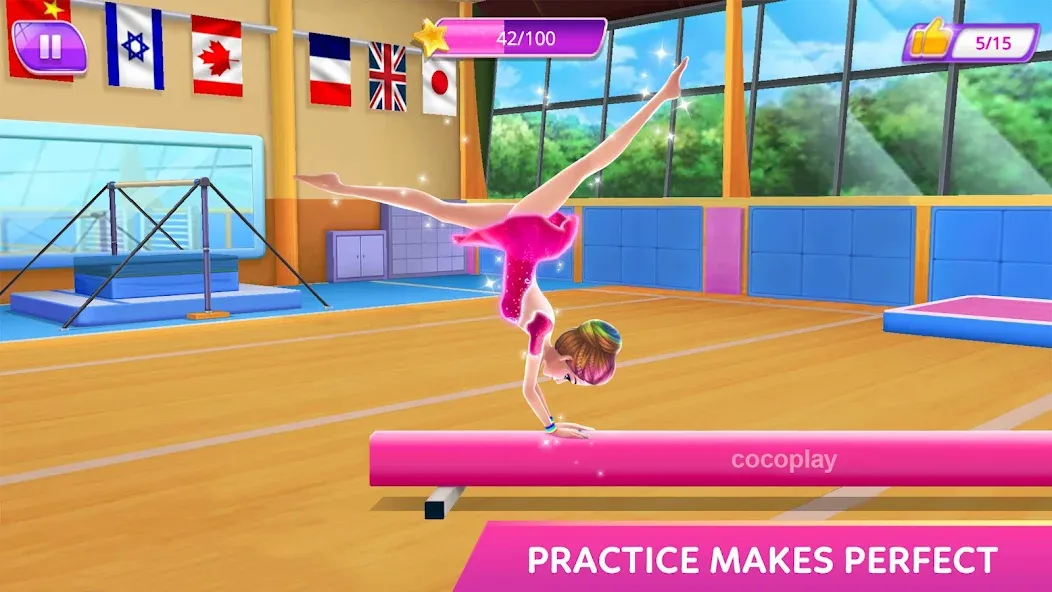 Gymnastics Superstar Star Girl [MOD: безлимитные деньги и все костюмы] Screenshot 4