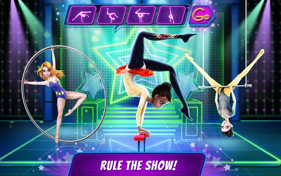 Acrobat Star Show - Girl Power [MOD: безлимитные деньги и все костюмы] Screenshot 1