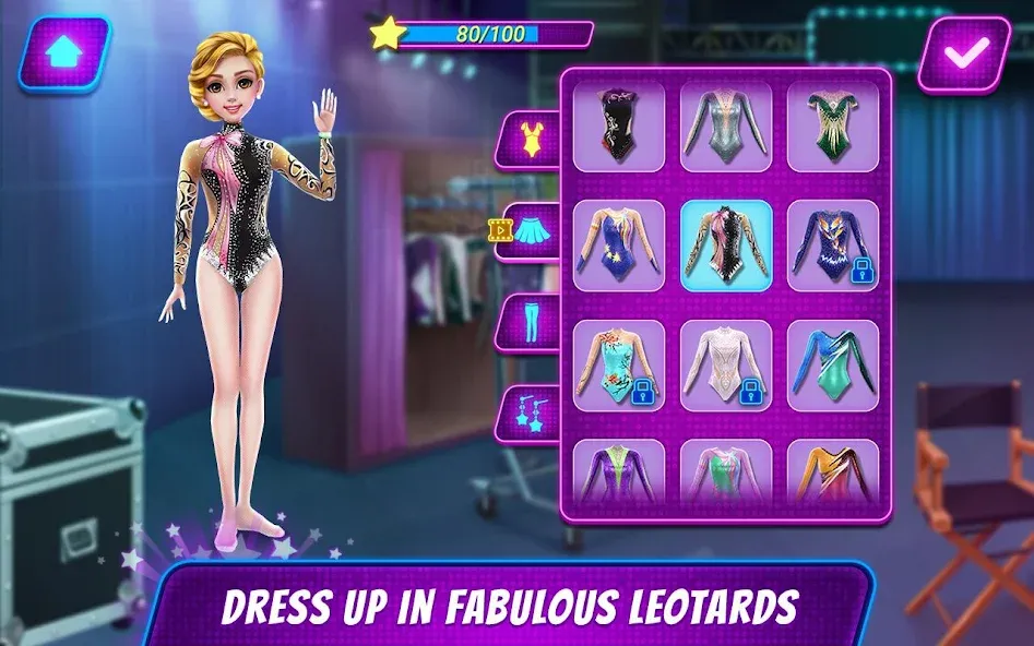 Acrobat Star Show - Girl Power [MOD: безлимитные деньги и все костюмы] Screenshot 2