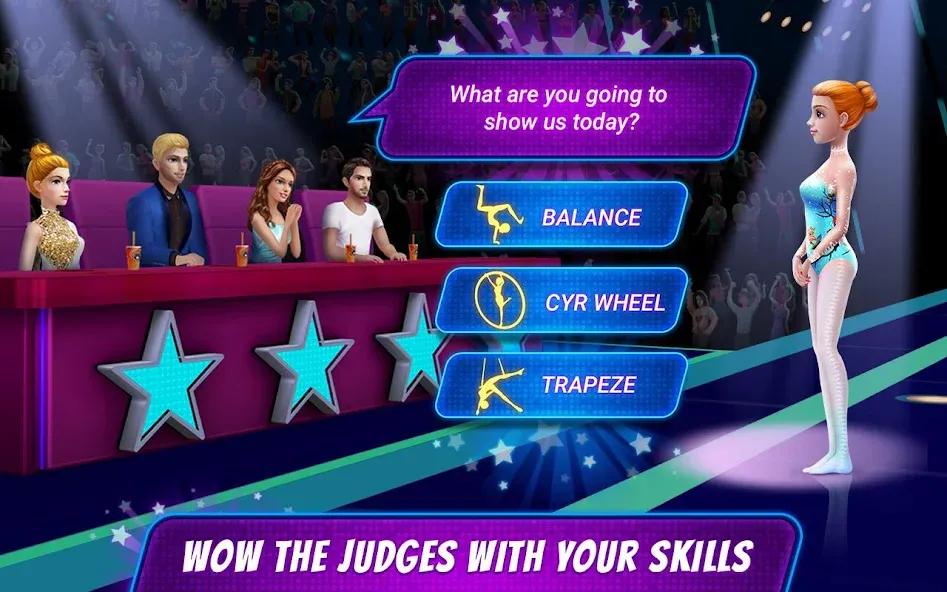 Acrobat Star Show - Girl Power [MOD: безлимитные деньги и все костюмы] Screenshot 3