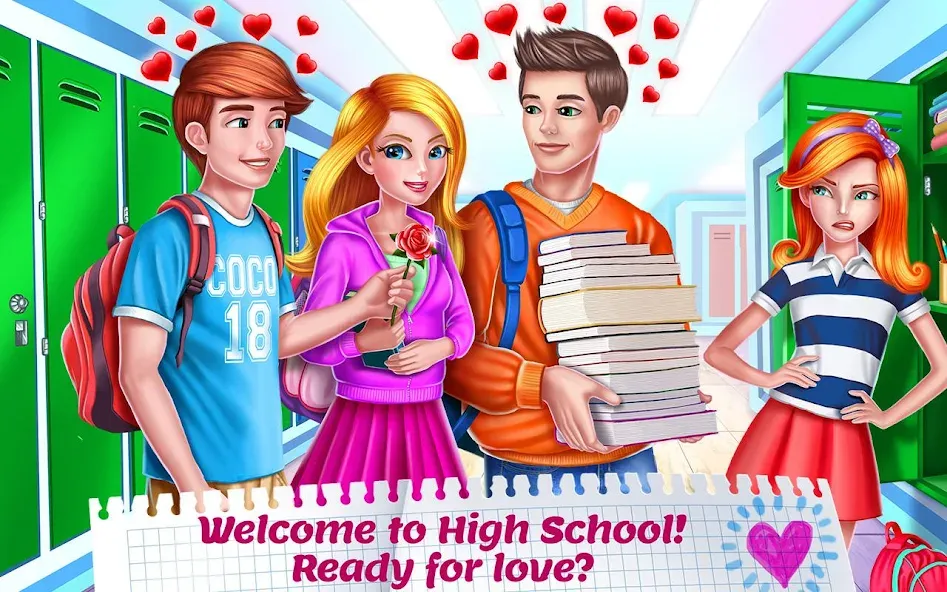 High School Crush - Love Story [MOD: романтические приключения без ограничений] Screenshot 1