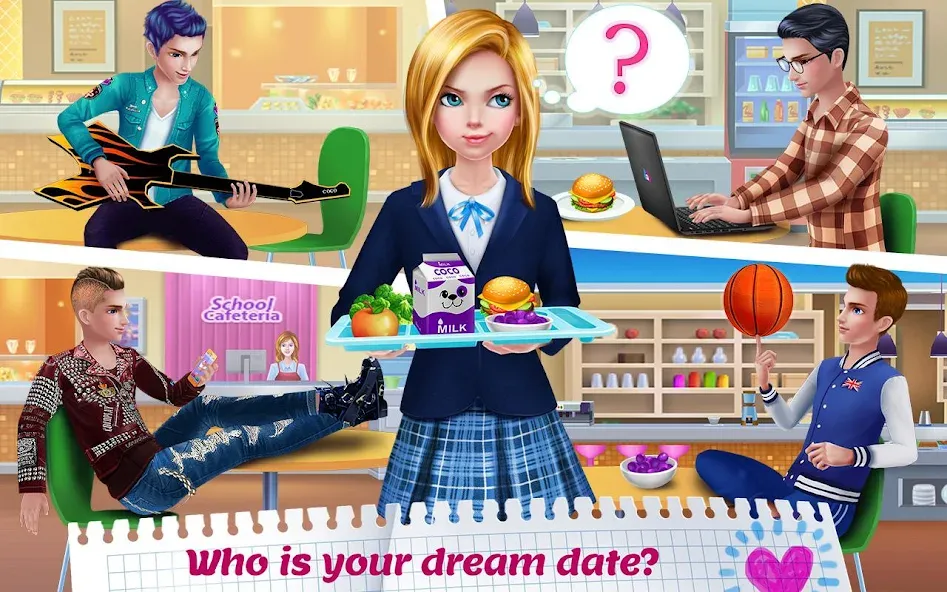 High School Crush - Love Story [MOD: романтические приключения без ограничений] Screenshot 2