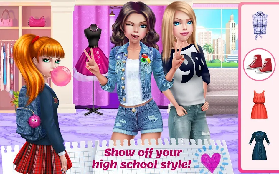 High School Crush - Love Story [MOD: романтические приключения без ограничений] Screenshot 3