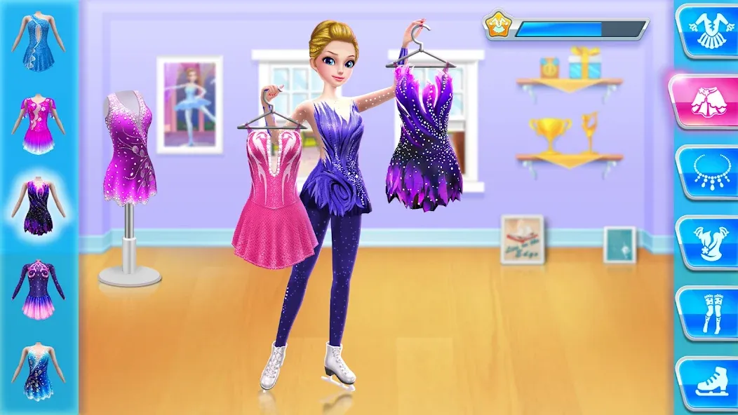Ice Skating Ballerina Life [MOD: разблокированы все костюмы и уровни] Screenshot 1