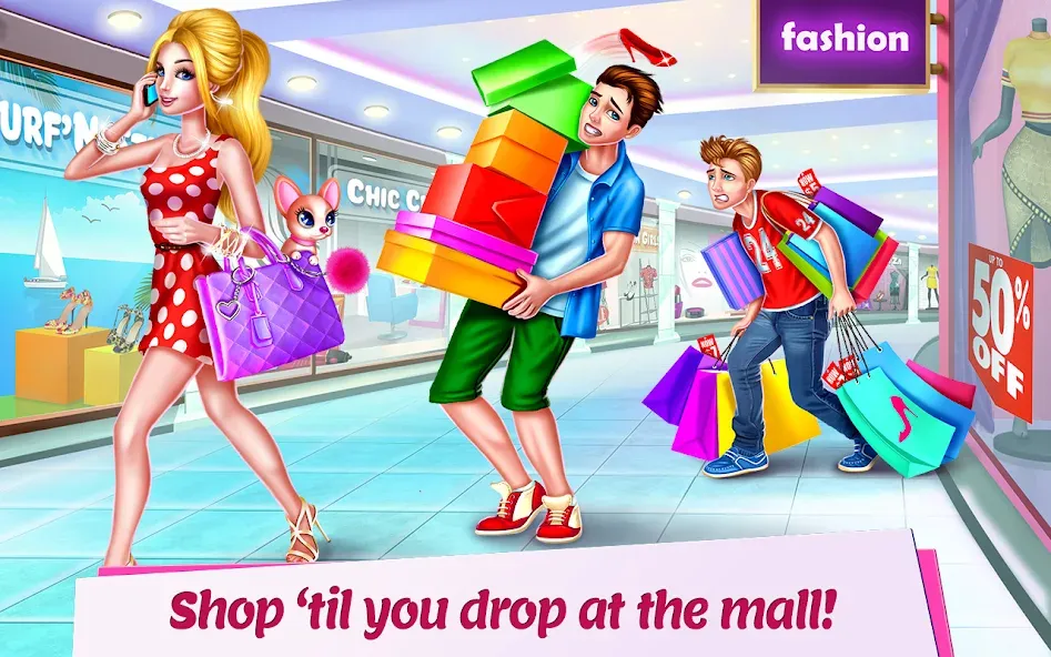 Shopping Mall Girl: Chic Game [MOD: безлимитные деньги и все наряды] Screenshot 1