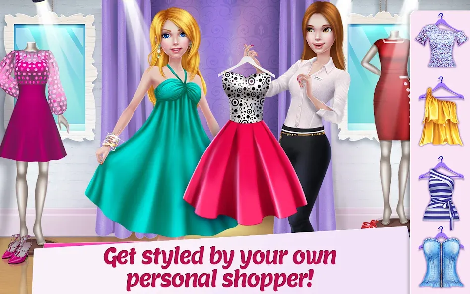 Shopping Mall Girl: Chic Game [MOD: безлимитные деньги и все наряды] Screenshot 3