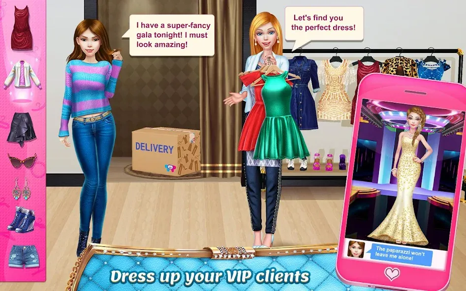 Stylist Girl: Make Me Fabulous [MOD: безлимитные деньги и открыты все уровни] Screenshot 2