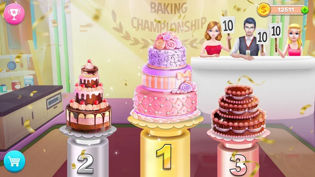 My Bakery Empire: Bake a Cake [MOD: безлимитные деньги и ингредиенты] Screenshot 3