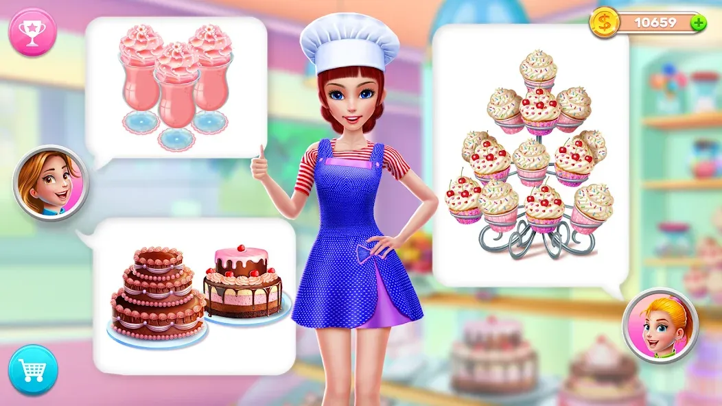 My Bakery Empire: Bake a Cake [MOD: безлимитные деньги и ингредиенты] Screenshot 4