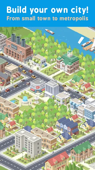 Pocket City Free [MOD: безлимитные деньги и всё открыто] Screenshot 1