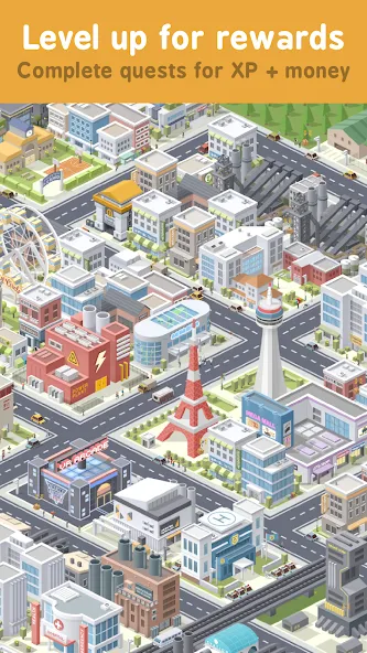 Pocket City Free [MOD: безлимитные деньги и всё открыто] Screenshot 2