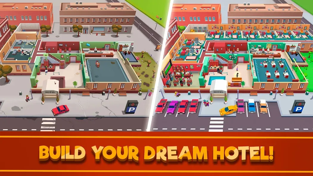 Hotel Empire Tycoon－Idle Game [MOD: безлимитные деньги и премиум функции] Screenshot 1
