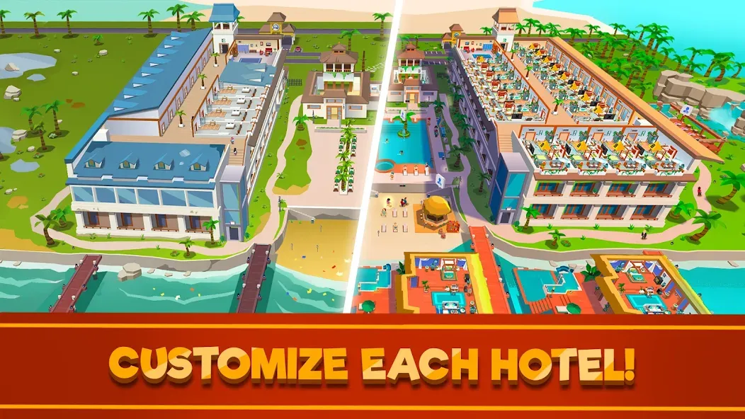 Hotel Empire Tycoon－Idle Game [MOD: безлимитные деньги и премиум функции] Screenshot 2