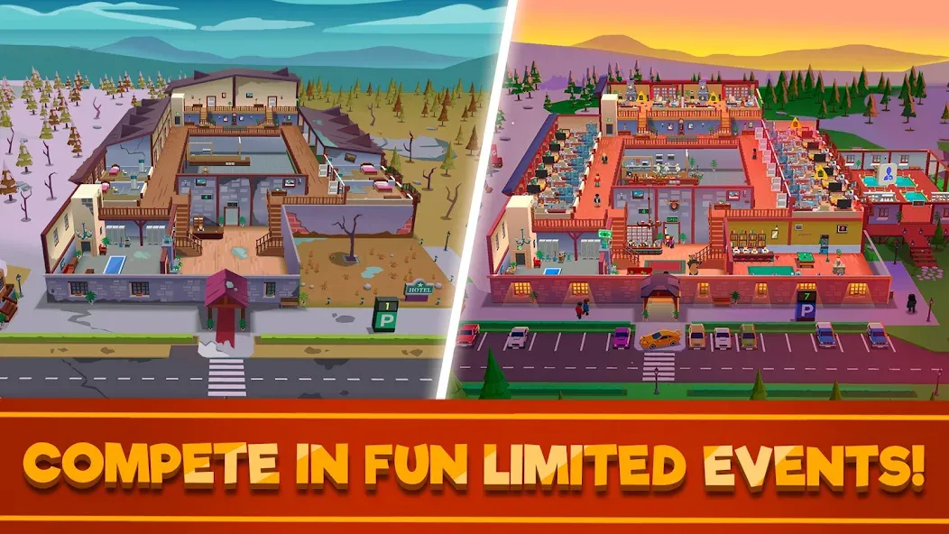 Hotel Empire Tycoon－Idle Game [MOD: безлимитные деньги и премиум функции] Screenshot 3