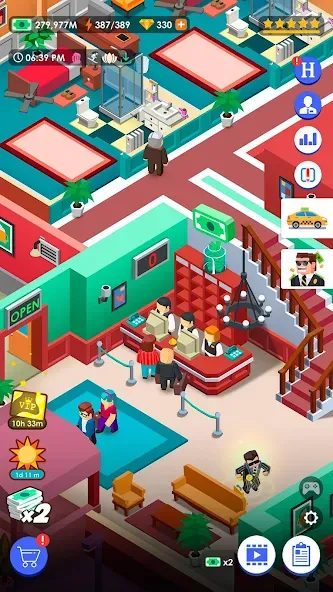 Hotel Empire Tycoon－Idle Game [MOD: безлимитные деньги и премиум функции] Screenshot 5