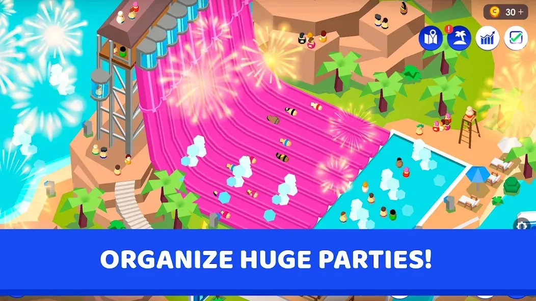 Idle Theme Park Tycoon [MOD: безлимитные деньги и все аттракционы] Screenshot 2