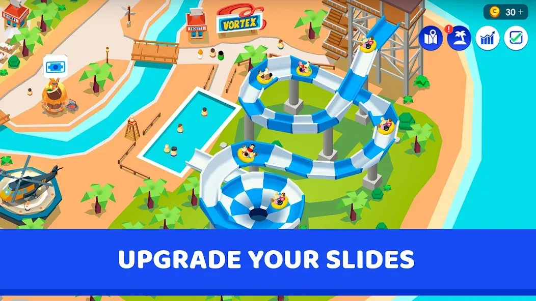 Idle Theme Park Tycoon [MOD: безлимитные деньги и все аттракционы] Screenshot 3
