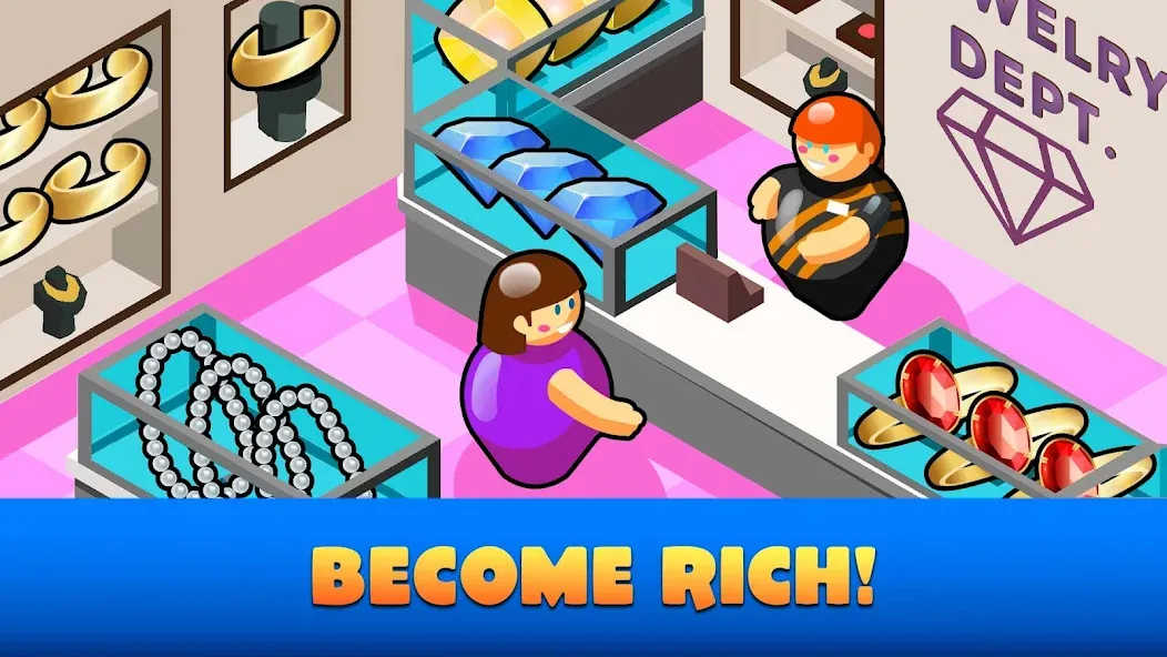 Idle Supermarket Tycoon－Shop [MOD: безлимитные деньги и все улучшения] Screenshot 4