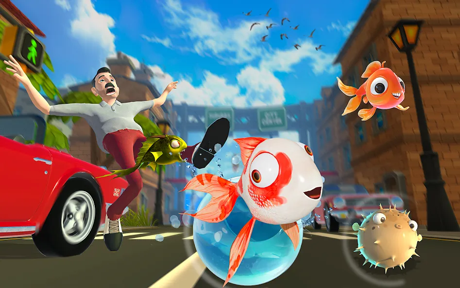 Piranha Escape Hungry Fish.io [MOD: без рекламы и бесконечные монеты] Screenshot 1