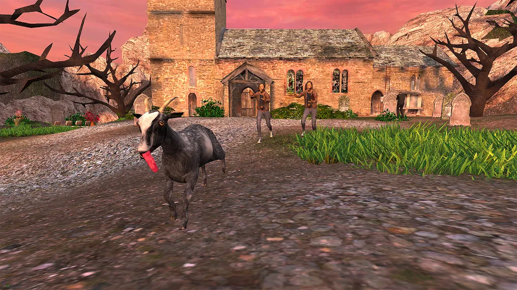 Goat Simulator [MOD: безлимитное здоровье и все козы открыты] Screenshot 4