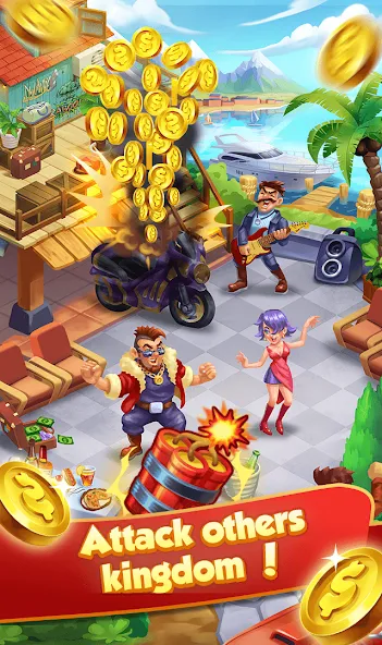 Coin Gangster - Spin Master [MOD: безлимитные монеты и усиленные вращения] Screenshot 2