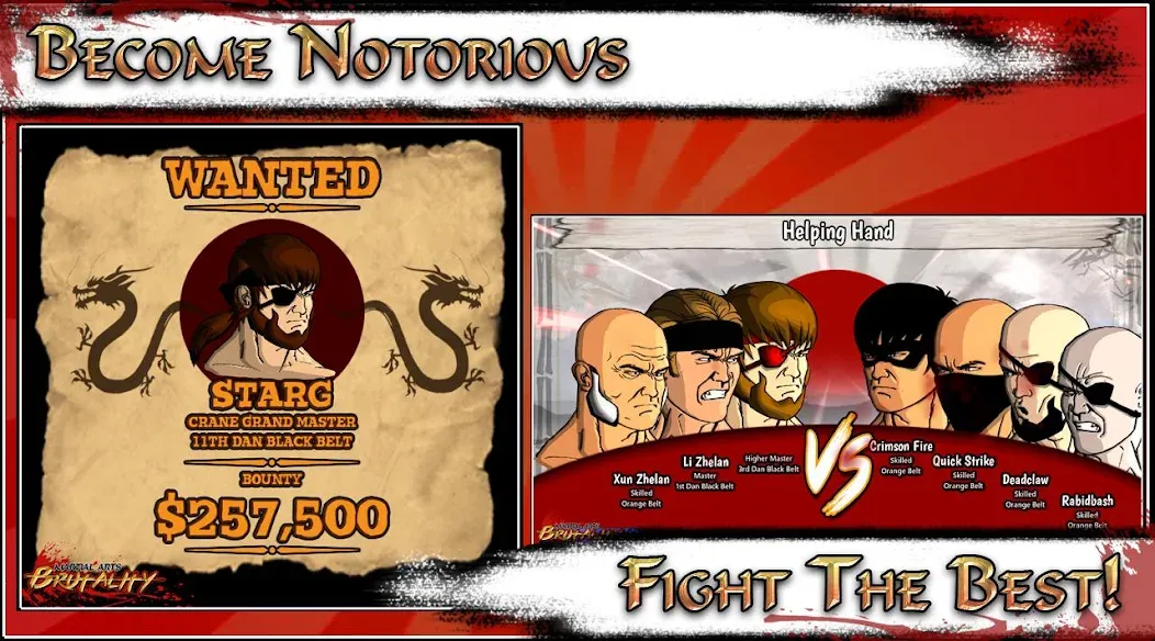 Martial Arts Brutality [MOD: безлимитные деньги и усиленные боевые навыки] Screenshot 5