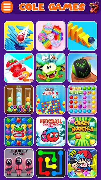 COLE Games [MOD: разблокированы все уровни игры] Screenshot 1