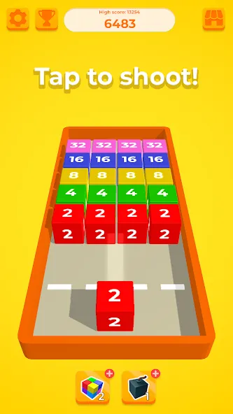 Chain Cube 2048: 3D merge game [MOD: без рекламы и много денег] Screenshot 2