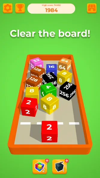 Chain Cube 2048: 3D merge game [MOD: без рекламы и много денег] Screenshot 3