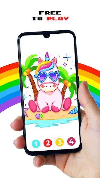 Pixel by Number™ - Pixel Art [MOD: разблокированы все раскраски и уровни] Screenshot 1