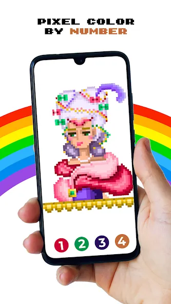 Pixel by Number™ - Pixel Art [MOD: разблокированы все раскраски и уровни] Screenshot 3
