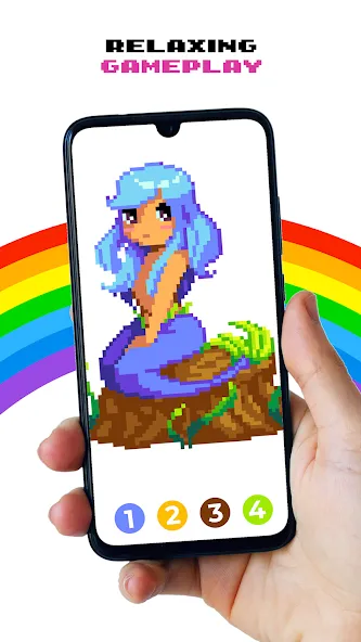 Pixel by Number™ - Pixel Art [MOD: разблокированы все раскраски и уровни] Screenshot 5