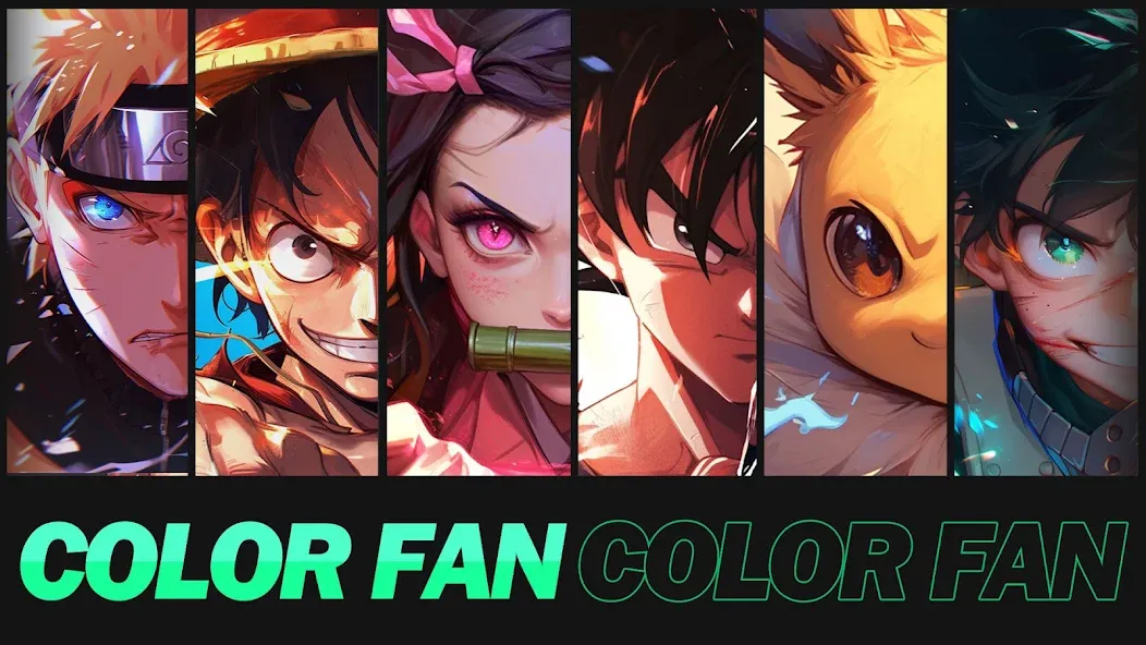 Color Fan - Color By Number [MOD: без рекламы и все раскраски открыты] Screenshot 1