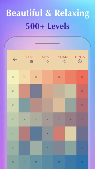 Color Puzzle:Offline Hue Games [MOD: без рекламы и все уровни открыты] Screenshot 1