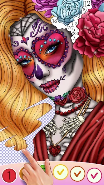 Color Swipe Coloring Book game [MOD: разблокированы все раскраски] Screenshot 4