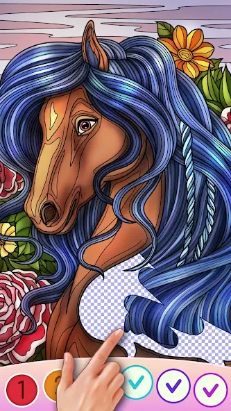 Color Swipe Coloring Book game [MOD: разблокированы все раскраски] Screenshot 5