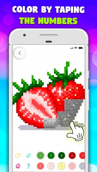 Pixel Art book・Color by number [MOD: бесконечные краски и все рисунки открыты] Screenshot 2