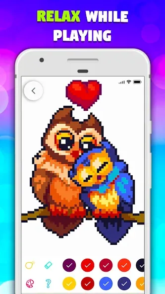 Pixel Art book・Color by number [MOD: бесконечные краски и все рисунки открыты] Screenshot 3