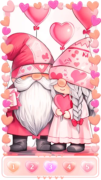 Love, Heart Coloring Book [MOD: романтические раскраски без ограничений] Screenshot 1