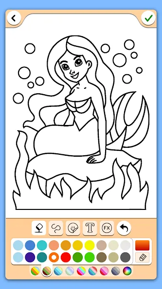 Coloring for girls and women [MOD: все раскраски и инструменты открыты] Screenshot 1