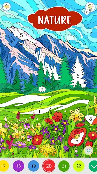 Color by Number: Coloring Book [MOD: без рекламы и всё разблокировано] Screenshot 1