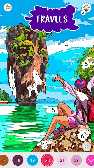 Color by Number: Coloring Book [MOD: без рекламы и всё разблокировано] Screenshot 2
