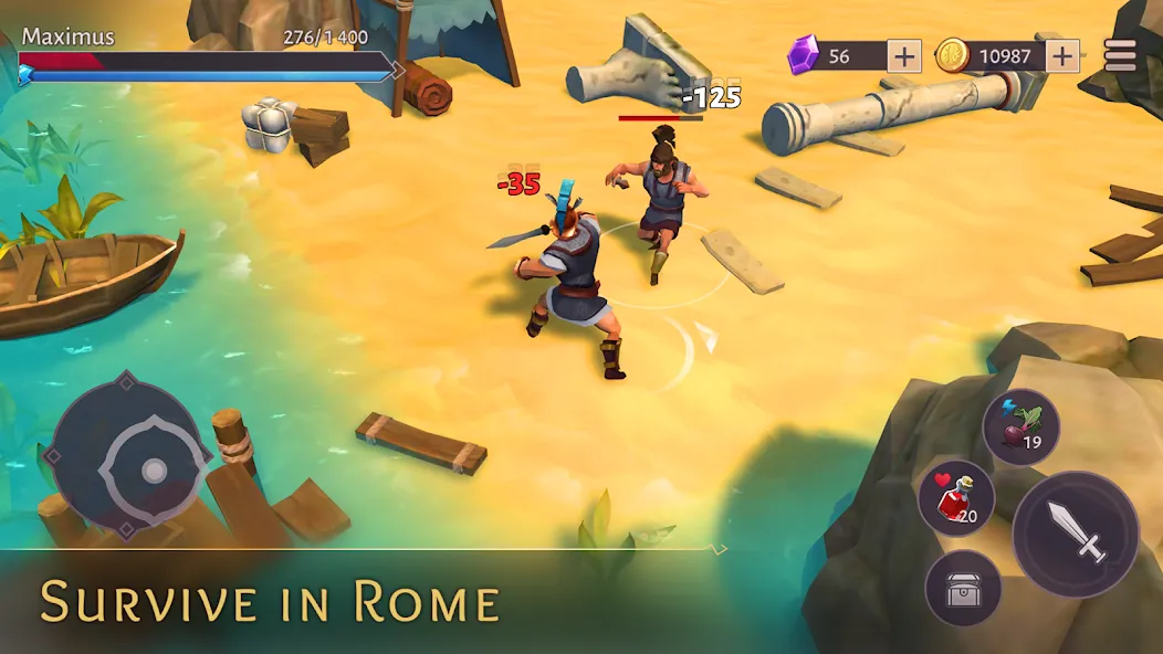 Gladiators: Survival in Rome [MOD: безлимитные деньги и ресурсы] Screenshot 1