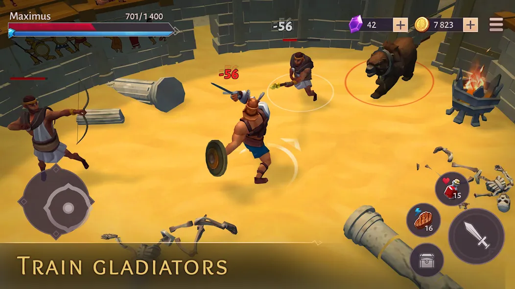 Gladiators: Survival in Rome [MOD: безлимитные деньги и ресурсы] Screenshot 3