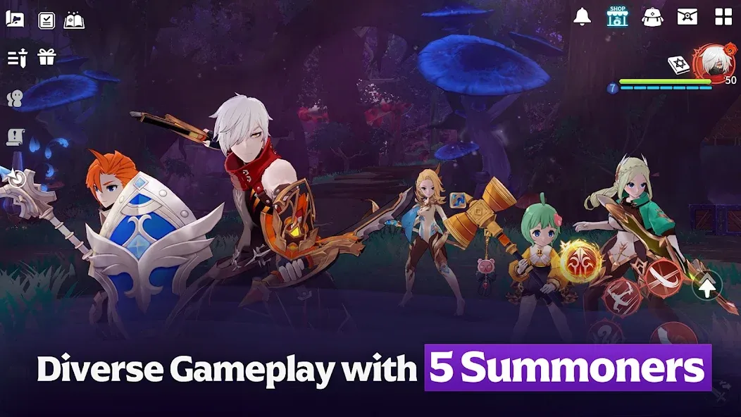 Summoners War: Chronicles [MOD: безлимитные ресурсы и усиленные персонажи] Screenshot 2