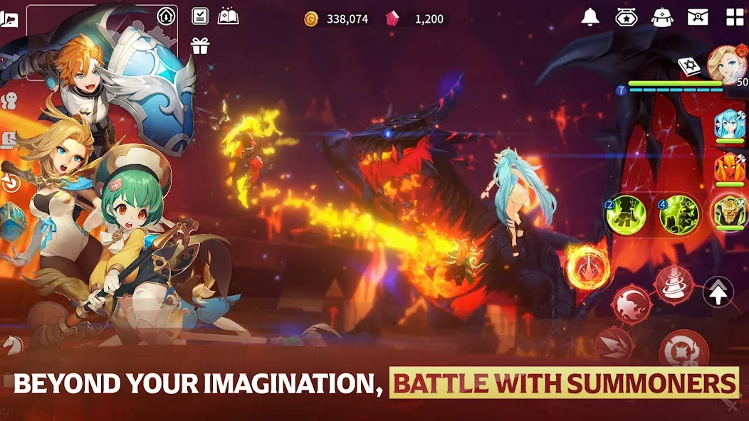 Summoners War: Chronicles [MOD: безлимитные ресурсы и усиленные персонажи] Screenshot 3