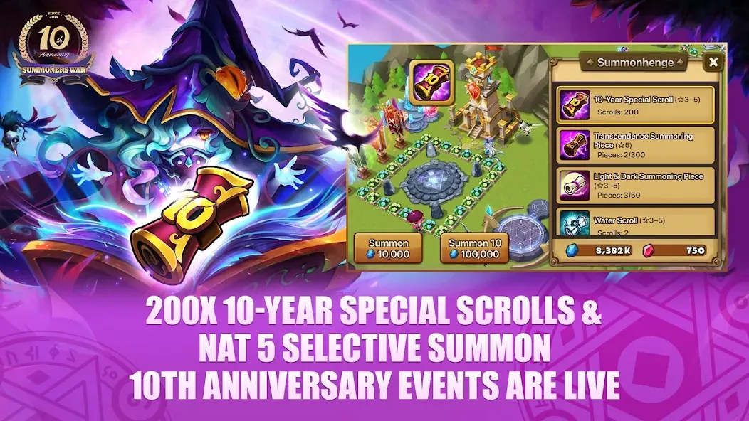 Summoners War [MOD: безлимитные ресурсы и мощные монстры] Screenshot 1