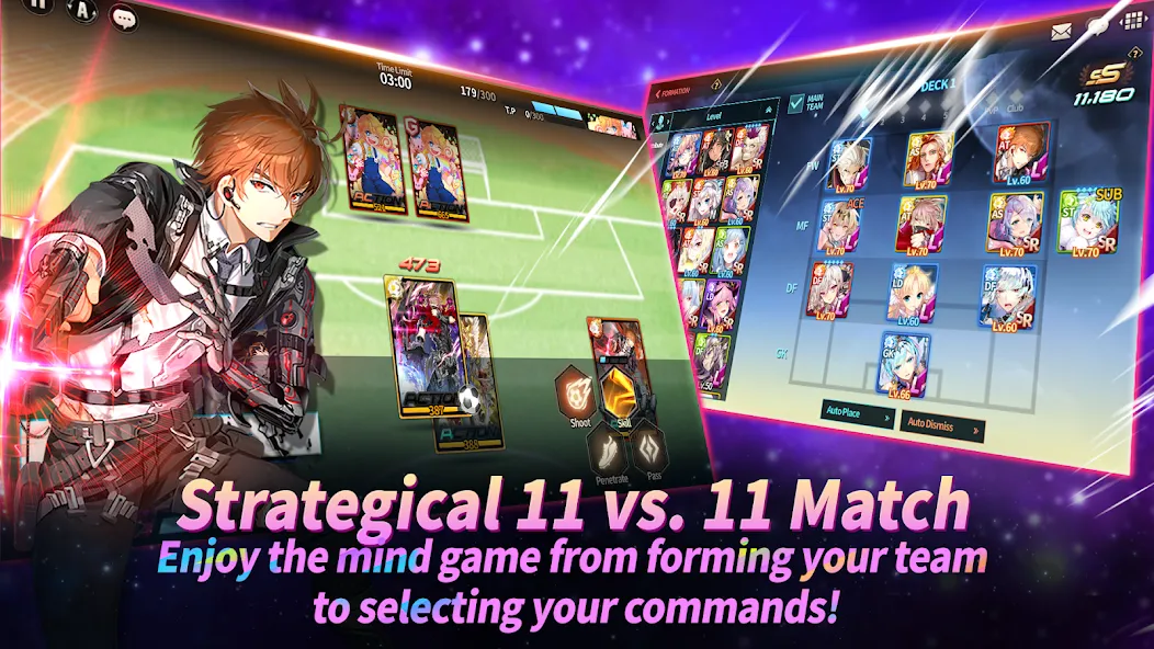 Soccer Spirits [MOD: безлимитные деньги и энергия] Screenshot 2