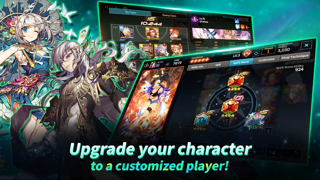 Soccer Spirits [MOD: безлимитные деньги и энергия] Screenshot 3