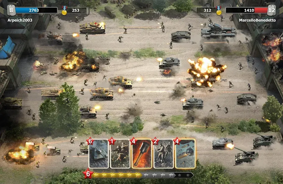 Trench Assault [MOD: безлимитные монеты и открыты уровни] Screenshot 1